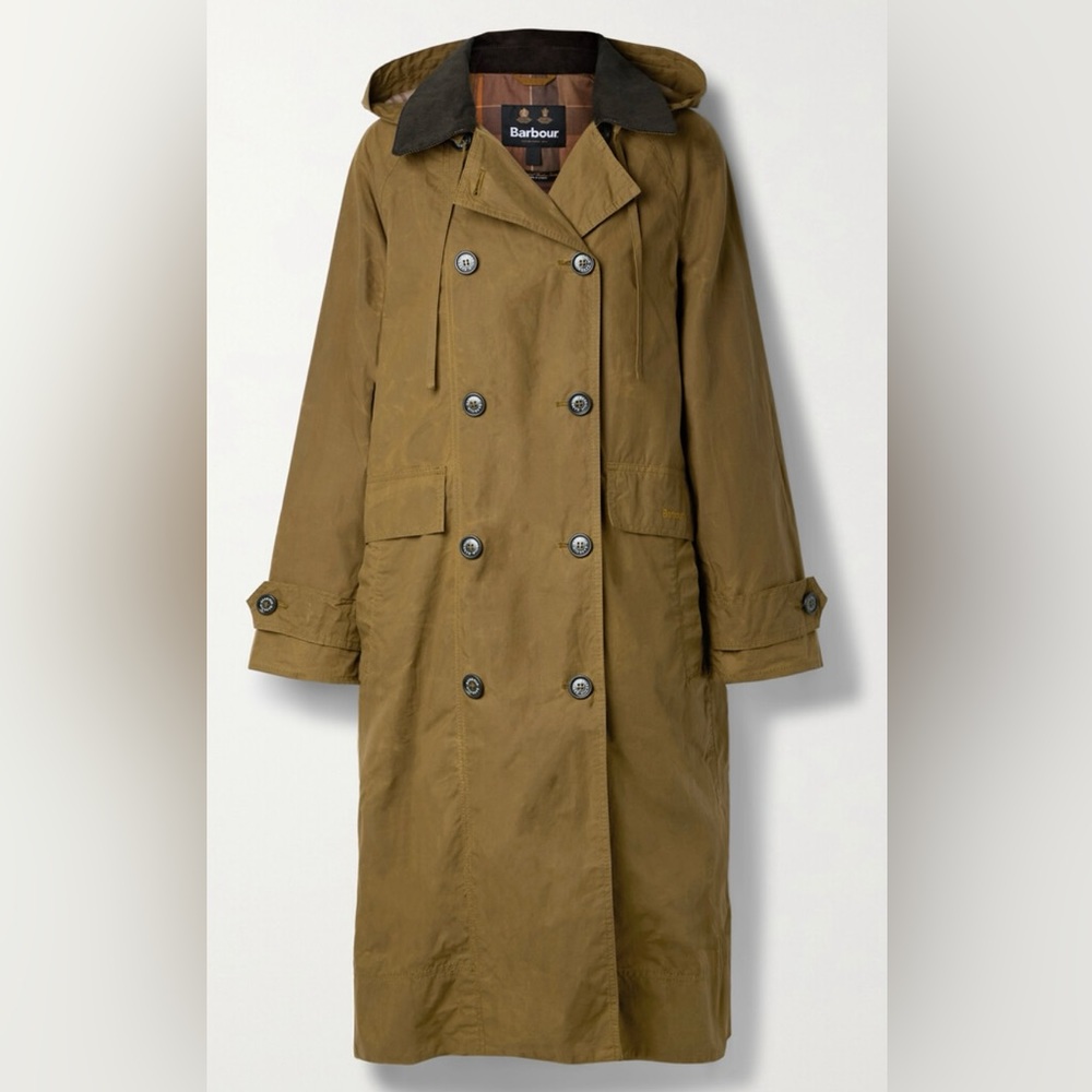 Barbour Greenock hooded trench coat